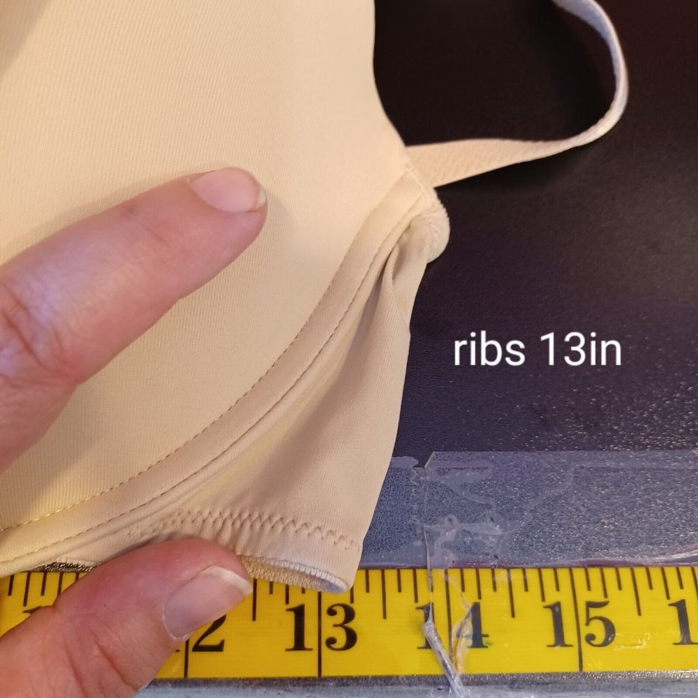 MAIDENFORM Sz 40D Push Up Nude Bra Padded Sexy Support Cross Back Wired Stretch - Picture 10 of 12